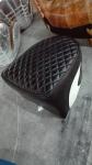 Defaico Furniture Retro Real Leather Saddle Footstool With Fur