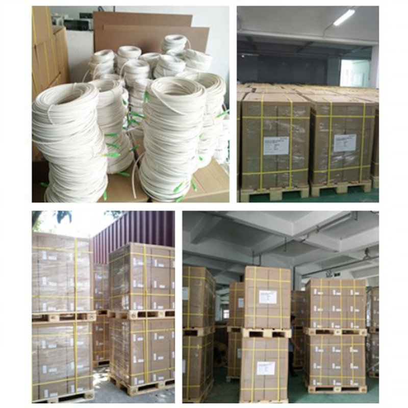 FTTH Single Mode Butterfly Drop Cable Fiber Optic Wire Steel Messenger