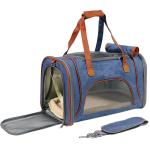 Small Cat Dog Folding Pet Carrier Travel Bag On Wheels Out Going 16x10x8 13x13x8