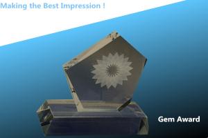 Quality Gem Award /clock/crystal gem award/crystal gem trophy/crystal diamond award wholesale