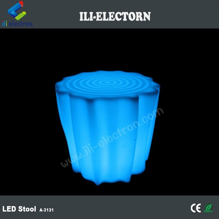 Stylish Muti-Color RGB Illuminated LED Glowing Stool Waterproof IP65