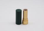 Cylindrical 3.5g Green Color Empty Lipstick Tube Hot Stamping Logo