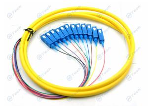 China Bundle Type SC Fiber Optic Pigtail Fan Out Single Mode High Temperature Stability on sale