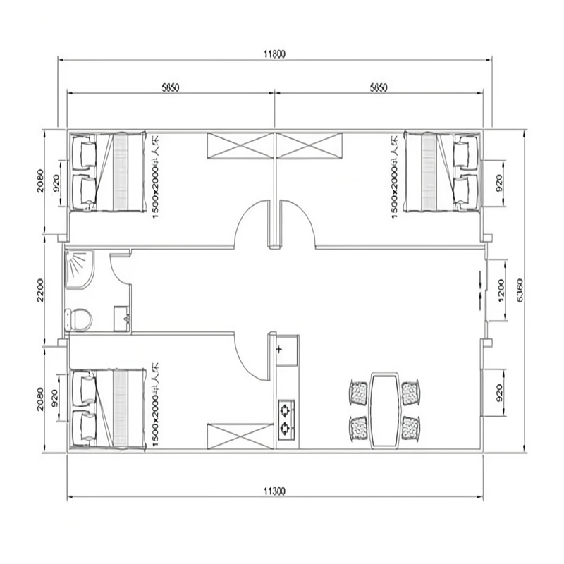 Extended Living Quick Installation Mobile Living Container House for Portable Solution