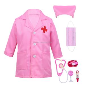 Quality Eco Friendly OEM Service Kids Doctor Costume Kids Cosplay Lab Coat wholesale