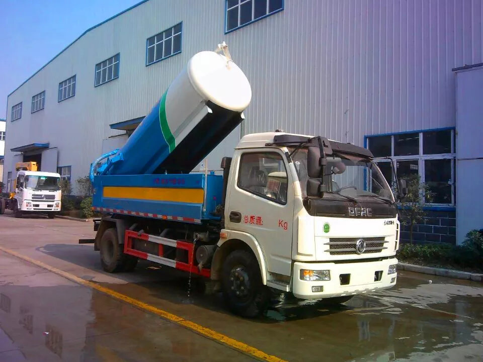 Model DFAC 4x2 Sewage Suction Truck with 6 CBM Tank Capacity and 1-10T Load Capacity
