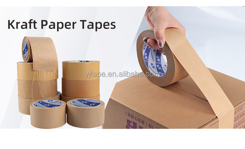 Brown Waterproof 140mic Custom Printed Custom Kraft Shipping Tape