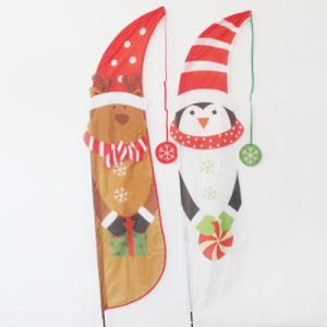 Quality Christmas Garden Flag Reindeer and Penguin wholesale