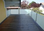 Durable Glass Balustrade Stainless Steel Handrails , Tempered Glass Railing