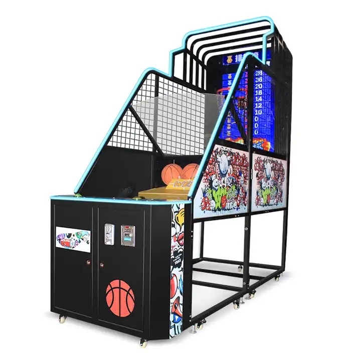 Interactive Coins Operated Basketball Pro Arcade Game Indoor Sports 80W