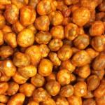Half Coated Roasted Green Peas Nutritional Value Sriracha Flavor In Red Color