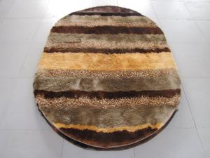 Quality Oval Polyester Shaggy Mixed Shaggy Carpet Stripe Shaggy Rug wholesale