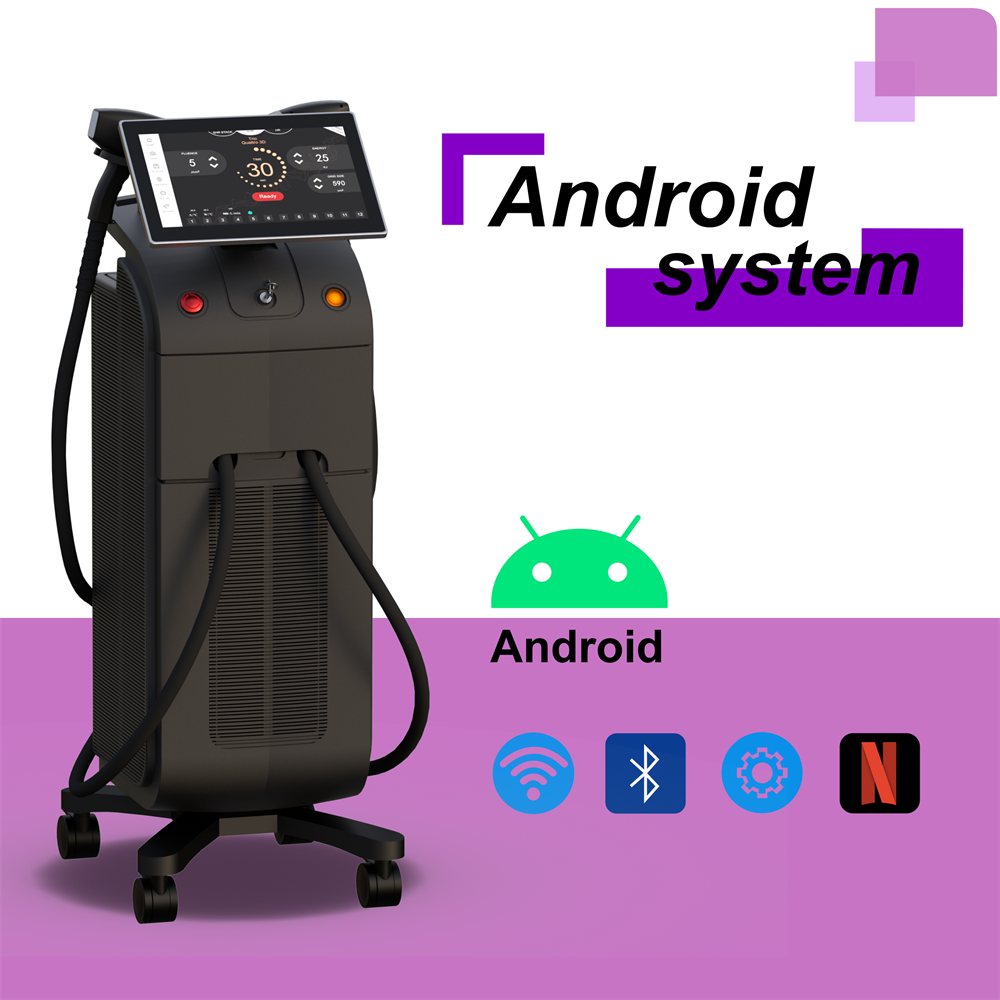 Professional 1800W Laser Diode 808nm Hair Removal Machine with Exchangeable Spot Size
