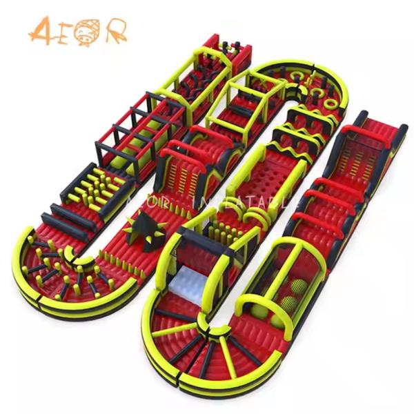 Commercial Inflatable Obstacle Adult Competition Inflatable Obstacle Course Team