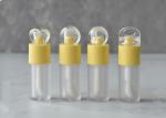Flat Cap 4 ml Round Lip Oil Bottle Custom logo Big Brush Lip Gloss Tube