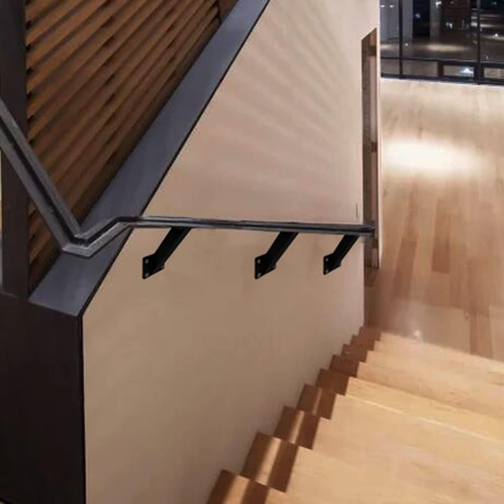 Wall Mounted Stair Support for Wood Railings 12.5 x 3.8 x 5.5cm Sturdy Handrail Bracket