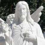 Marble Life Size Christ Jesus Statue Christian Religious Figure Sculpture Hand