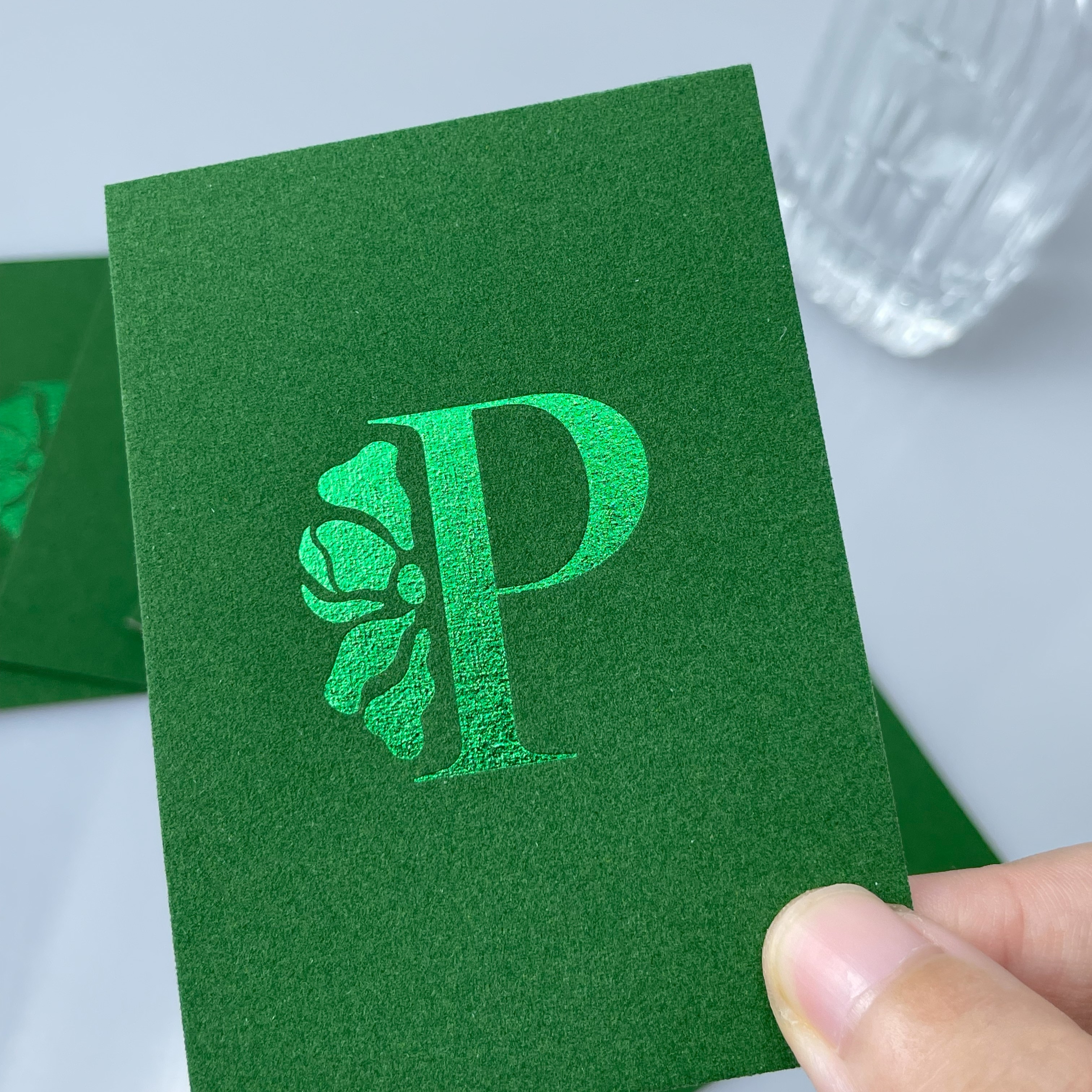 Red Velvet Business Card Printing Multi Color Invitations Foil Card Printing Luxury Velvet Cards