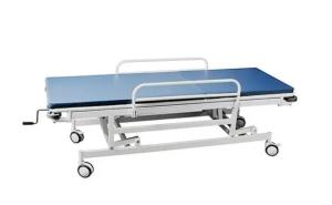 Quality Non Magnetic 240kg Capacity Mri Stretchers Bed With Guardrail wholesale