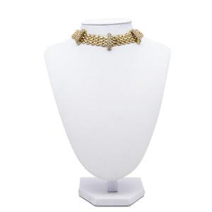 Quality Name Initial Fashion Jewelry Necklaces Transparent Rhinestones Trending Beaded Necklaces wholesale