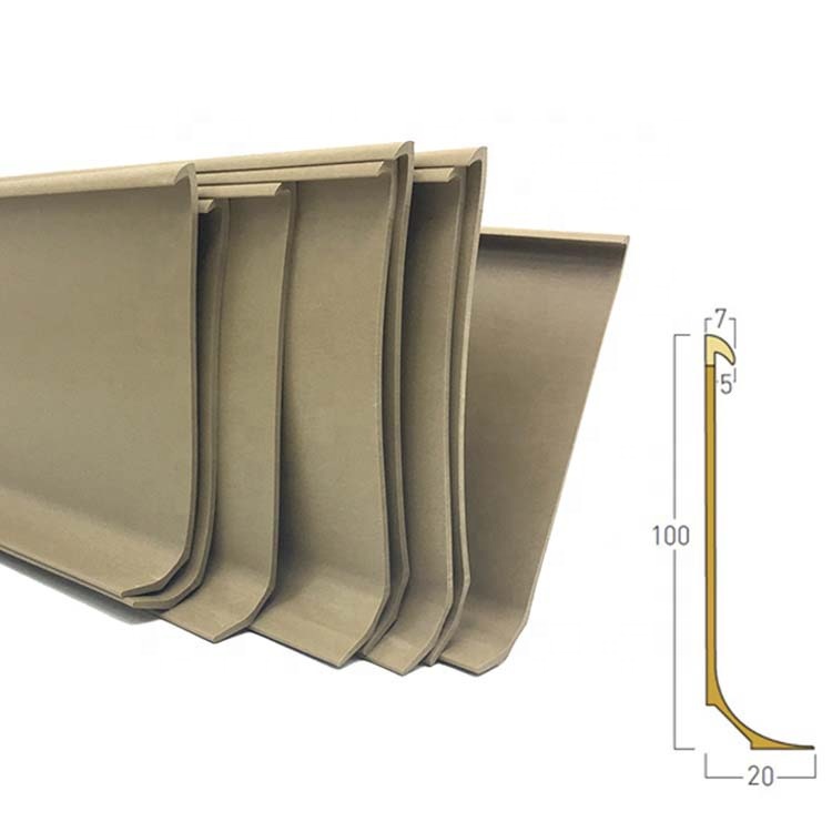 Flexible Plastic Capping Strips for Floor Edges 0.5'' to 8'' Height Sample in 5-7 Days