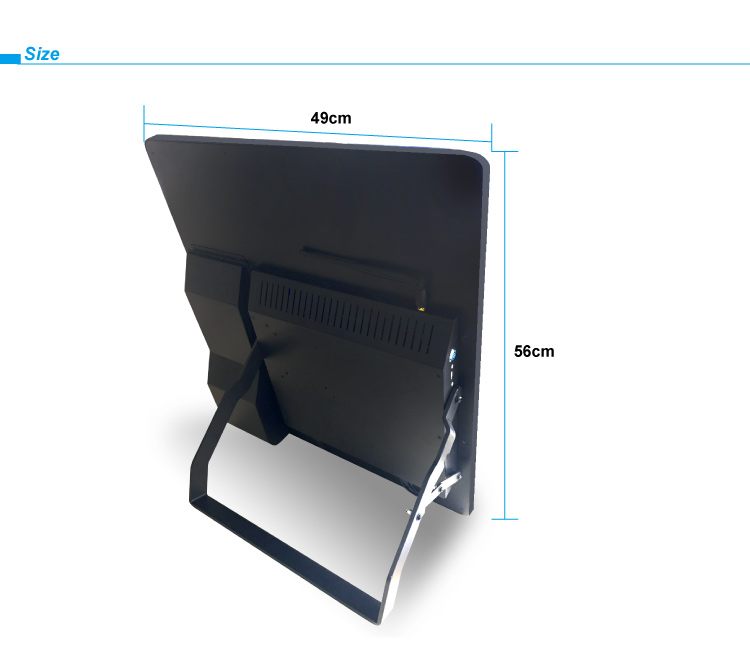 Bimi 21.5 Inch Touch Screen Self Service Kiosk 4G RAM Card Reader 80mm Thermal Receipt Printer