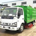 ISUZU 6cbm Road Sweeping Truck , truck mounted road sweeper EURO 5 4x2