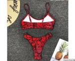 Womail Alluring Biquini Leopard Printed Bikini Push-Up Padded Swimwear Women's