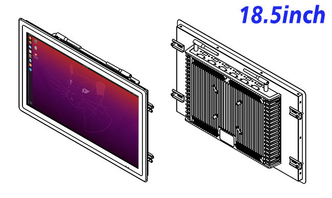 18.5-Inch Precision Linux Screen for Transportation Panels and Equipment Control