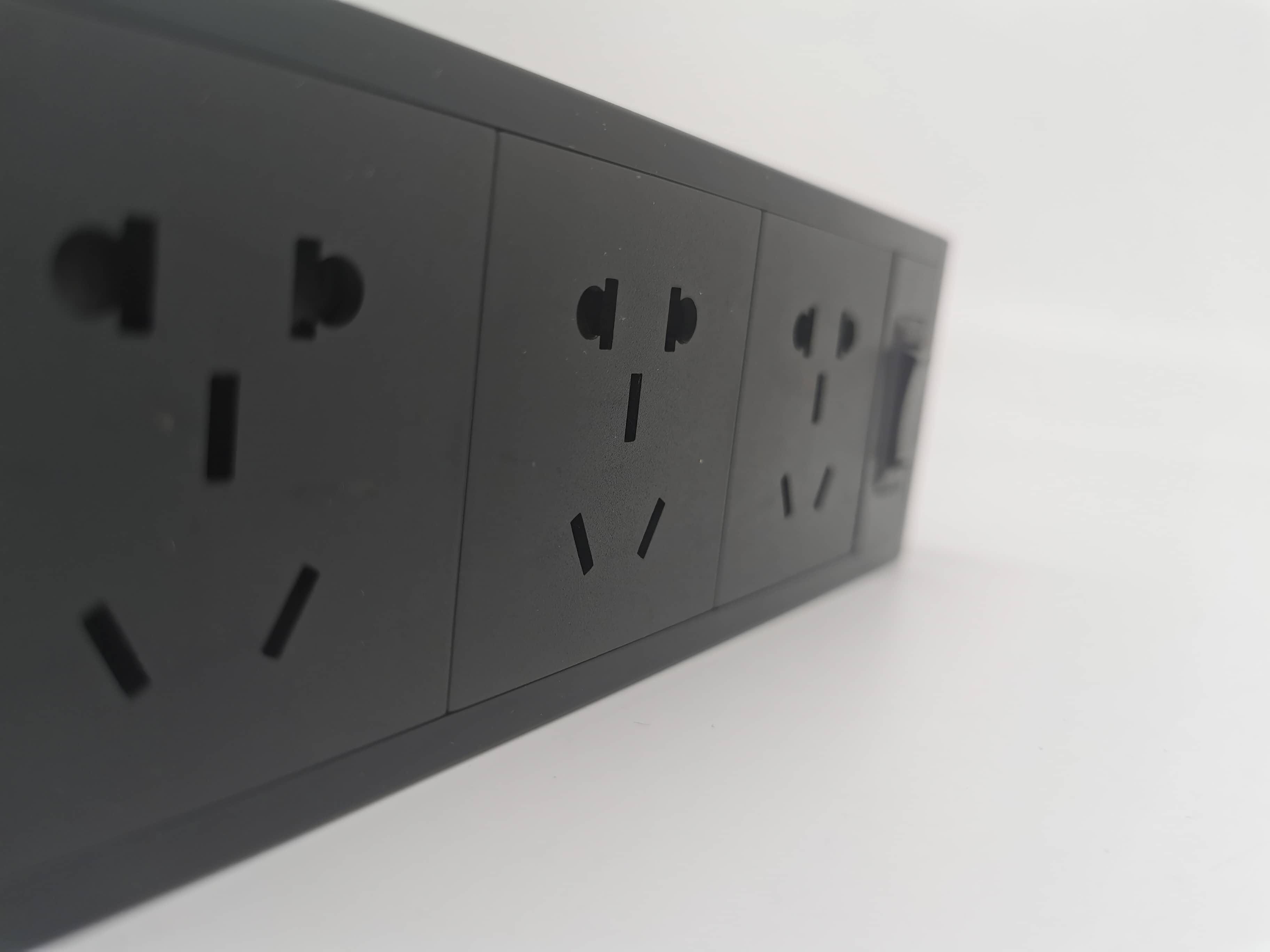 Electric Desk Clamp Under Table Mount Power Strip Outlet Retractable