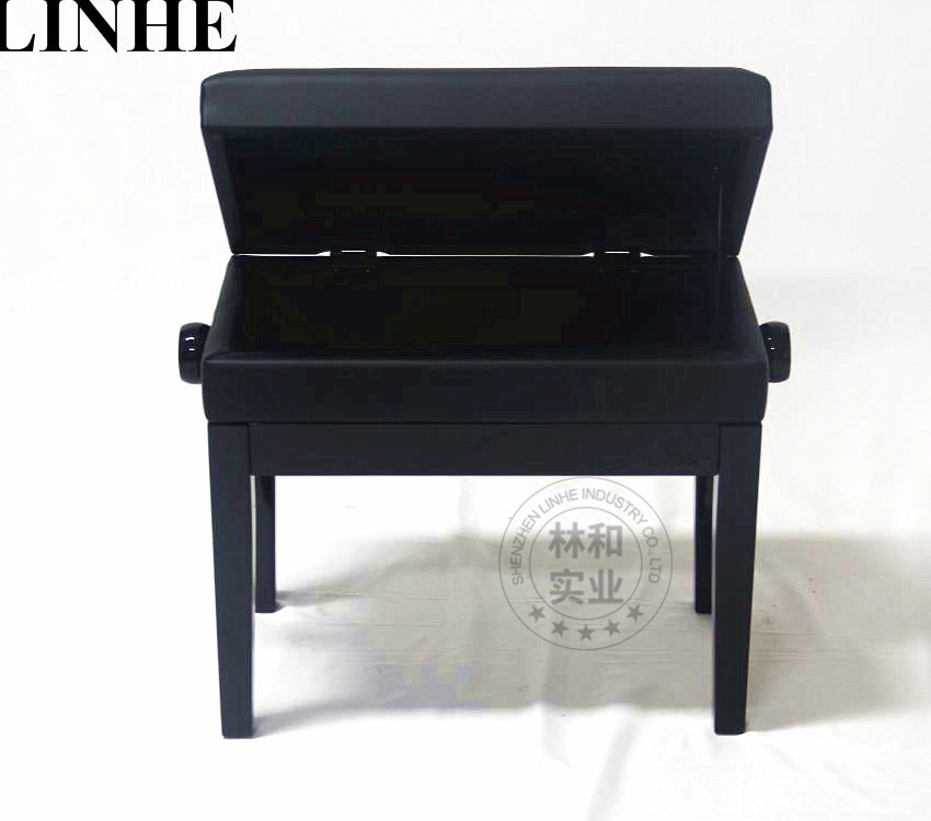 EASTONY Padded wooden Artist piano bench The net size and height of the single lifting stool with box can be adjusted