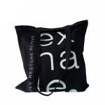 Black 12oz Organic Cotton Tote Bags 15KG Carry Ability