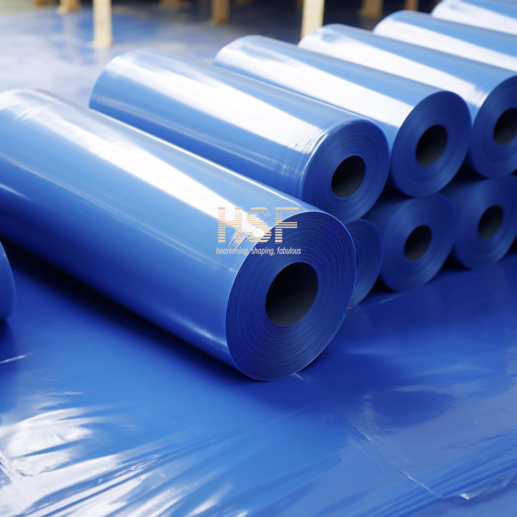 150 Micron Volatile Corrosion Inhibitor Film Translucent Blue VCI Stretch Film