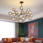 Modern minimalist Kitchen chandeliers home bedroom dining room light Glass