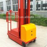 Safety Brackets Electric Aerial Order Picker Forklift Customized Color