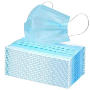 Quality 3 Ply Disposable Respirator Mask Breathable Skin Friendly Earloop Procedure Masks wholesale