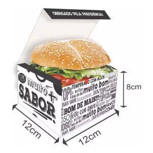 Quality Custom Biodegradable Burger Boxes with Logo - Eco-Friendly Fast Food Packaging wholesale