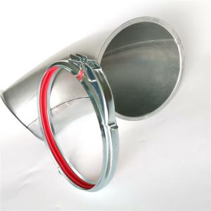 Quality Gasket Round Ducting Galvanized Steel Clamps Quick Release Diameter 150mm wholesale
