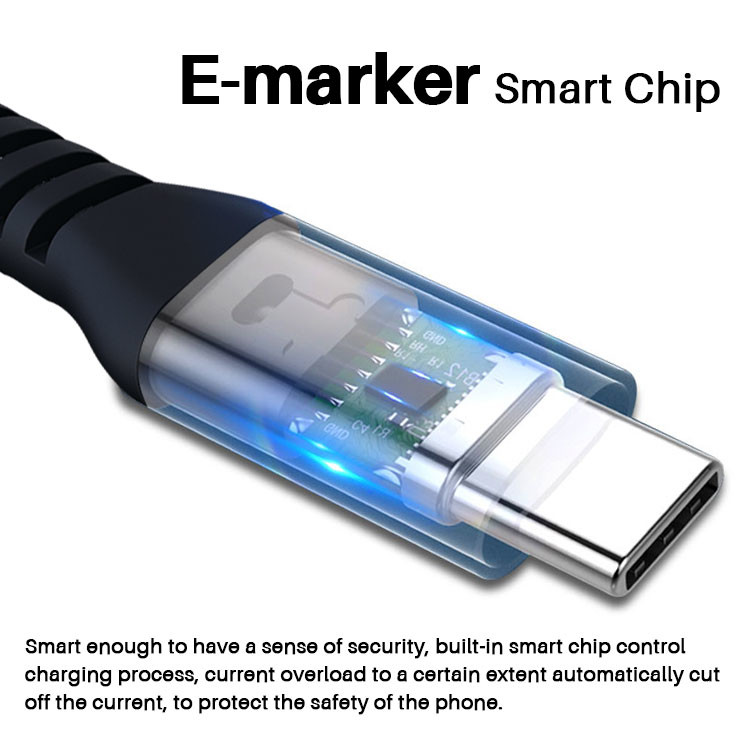 OEM 5A USB 3.0 Charging Cable USB C To USB C Cable For Samsung