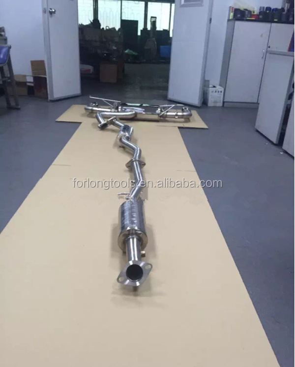 Universal Fitment Glossy Stainless Steel Modified Exhaust Pipe for Mitsubishi Lancer and Valve Control
