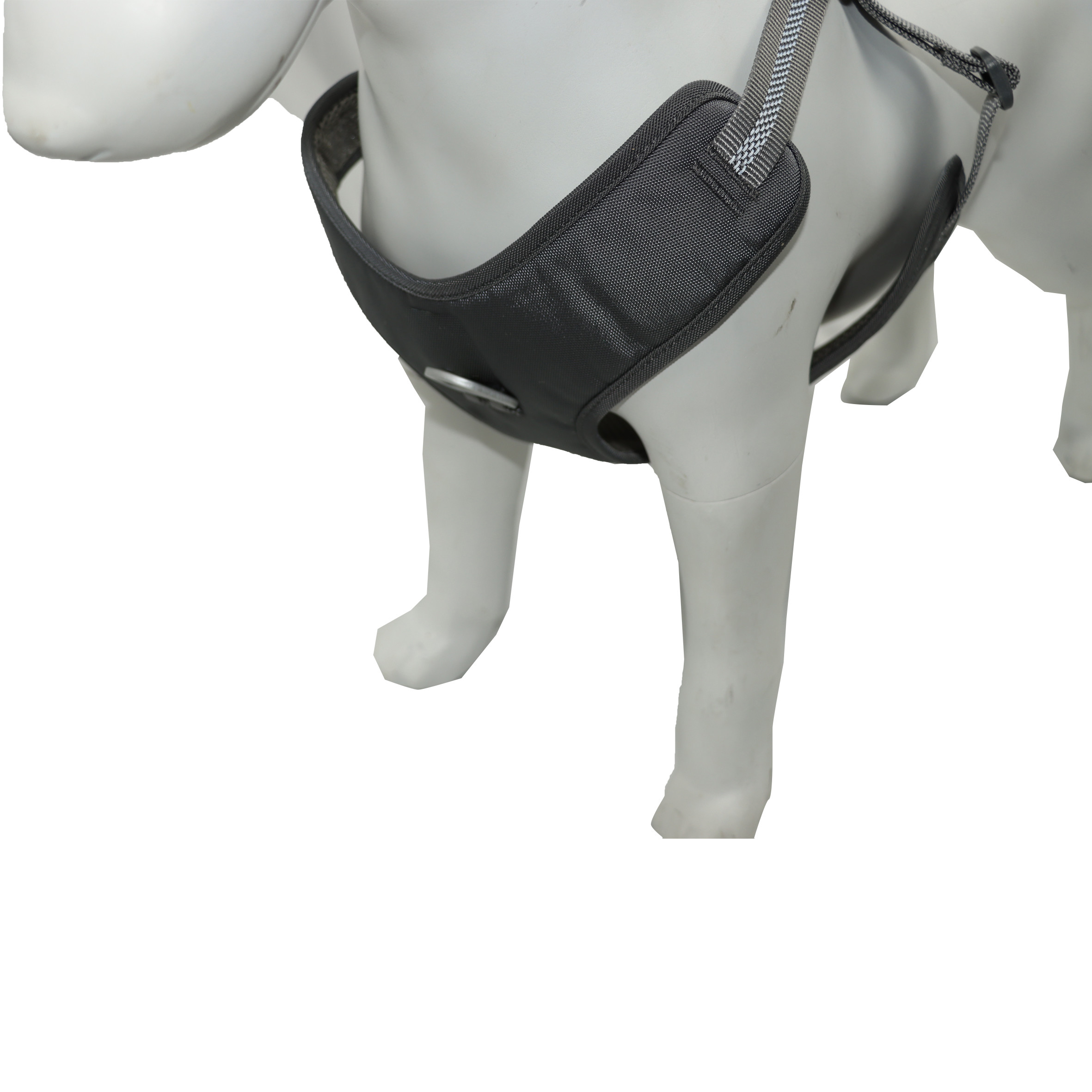 13inches Dog Carrying Harness For Car Travel Rides Boot Black Soft Durable Nylon Fabric