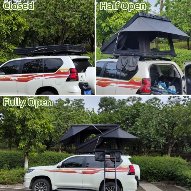 2-3 People Z Rooftop Tent Aluminum Alloy Rooftop Tents For Vehicles