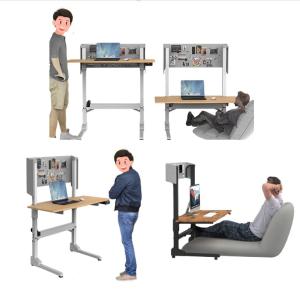 Quality Office Furniture Pneumatic Standing Lifting Desk for Height Adjustment in Kitchen wholesale