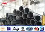 90FT 2 Segements Direct Burial Electric Steel Pole , Galvanized Pole Monopole