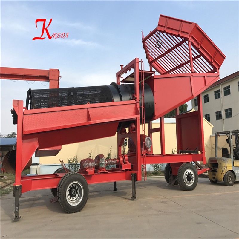 50 TPH Alluvial Gold Mining Equipment Trommel Washing Plant Gold Separator