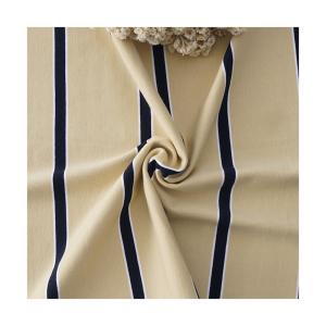 Quality Wear Resisting Striped Knit Fabric Breathable Yarn Dyed 95% Cotton 5% Spandex wholesale