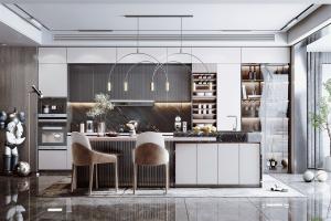 Quality Custom Design Black Solid Wood Shaker Door Cabinet Kitchen Furnitures wholesale