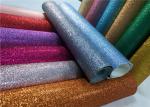 Decoration 50meters One Roll PU Glitter Fabric Synthetic Leather Material With