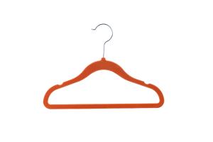 Quality Notched Shoulders Portable Kids Velvet Coat Hangers wholesale