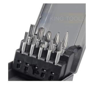 Quality Grinding Engraving Polishing Tungsten Carbide Burr Set 10pcs 6mm For Metal Wood wholesale